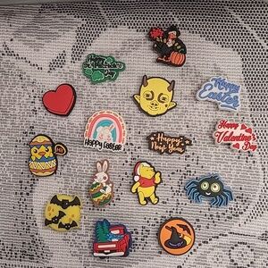 15 Holiday Shoe Charms For Crocs Easter Christmas Halloween New Years Valentine